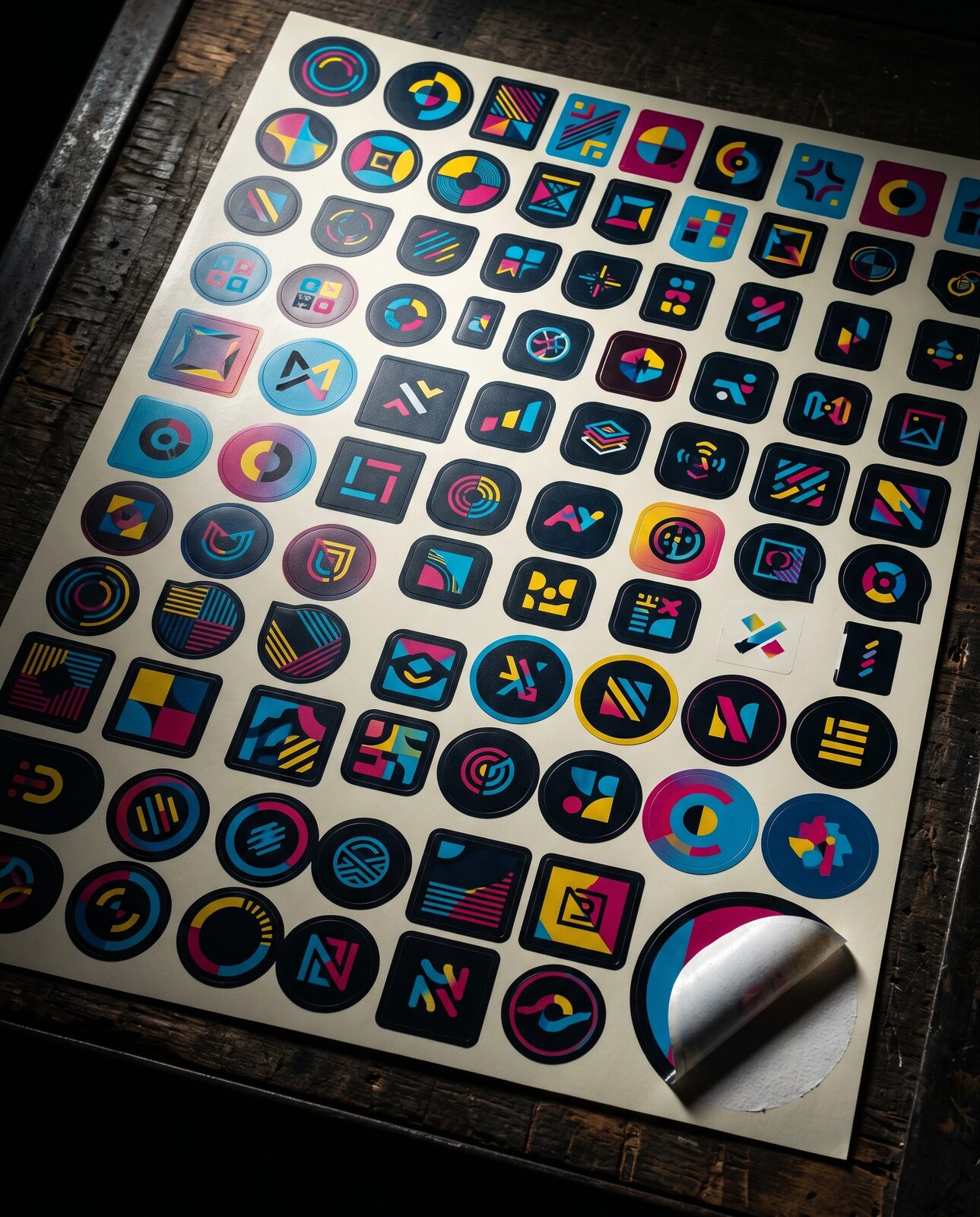 Adhesivos serigrafiados