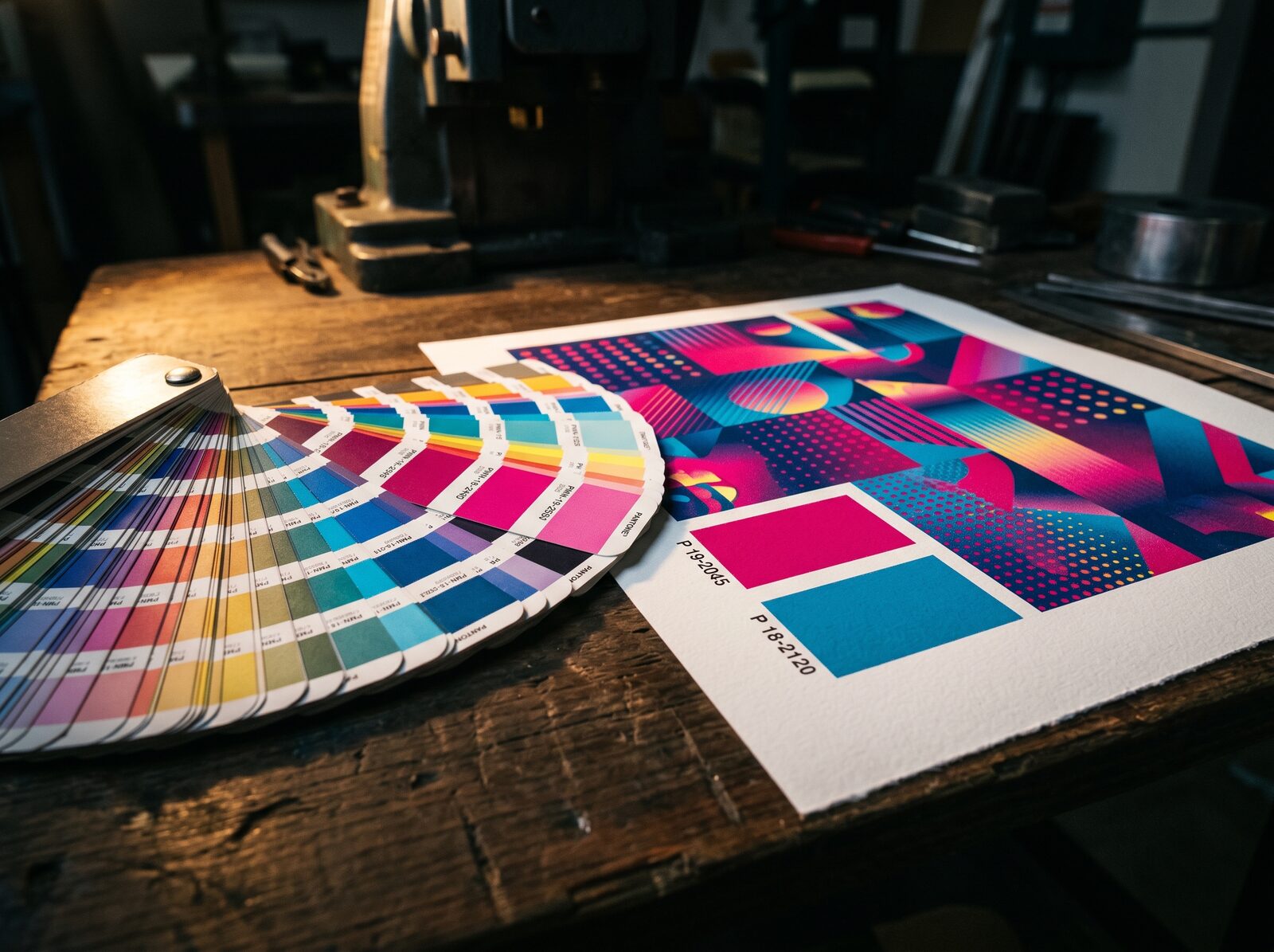 Casamiento Pantone con muestra