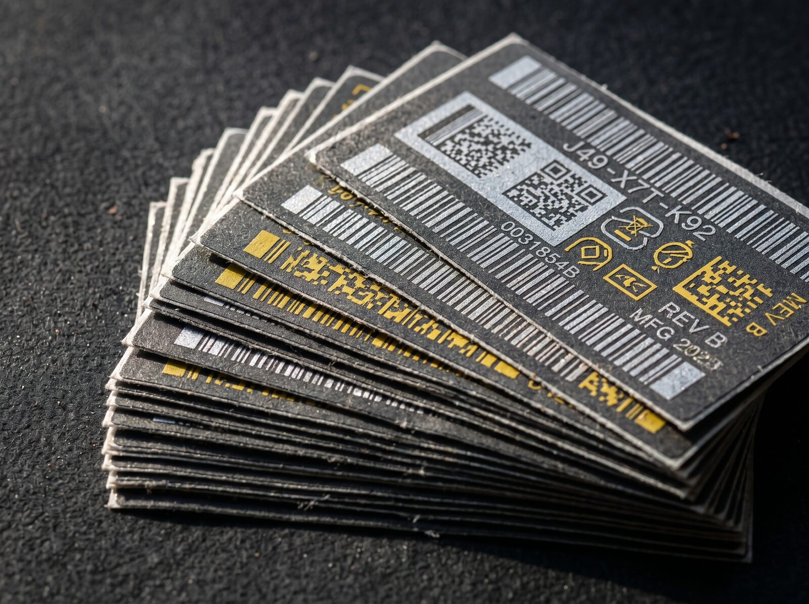 Etiquetas técnicas de poliéster