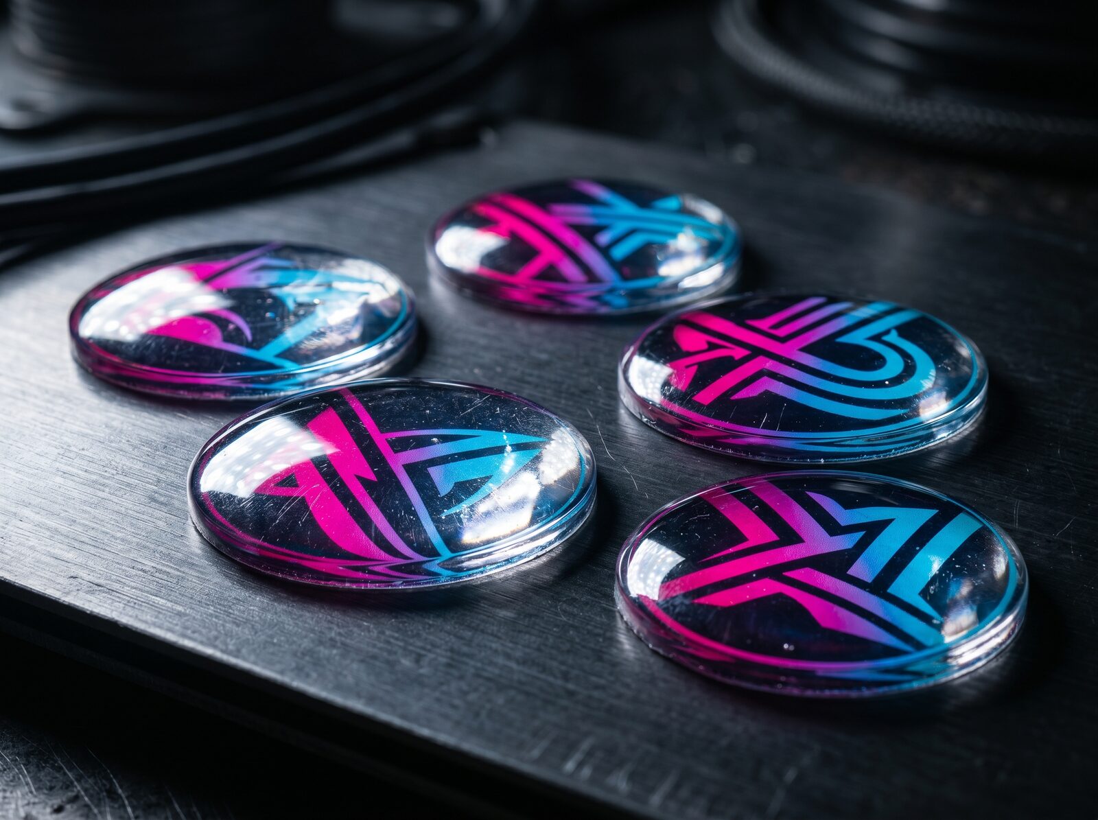 Colección de gotas de resina